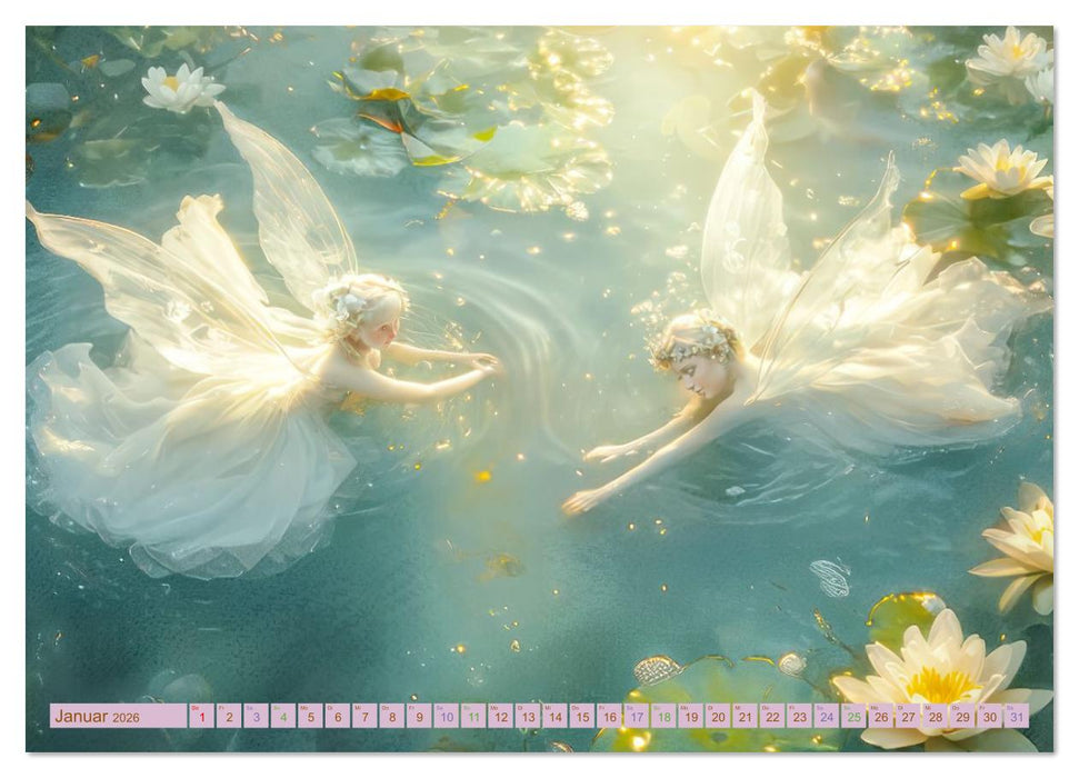 Zarte idyllische Werke - Fantasievolle Kreationen (CALVENDO Wandkalender 2026)
