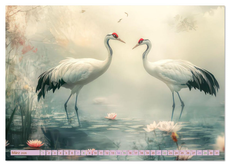 Zarte idyllische Werke - Fantasievolle Kreationen (CALVENDO Wandkalender 2026)