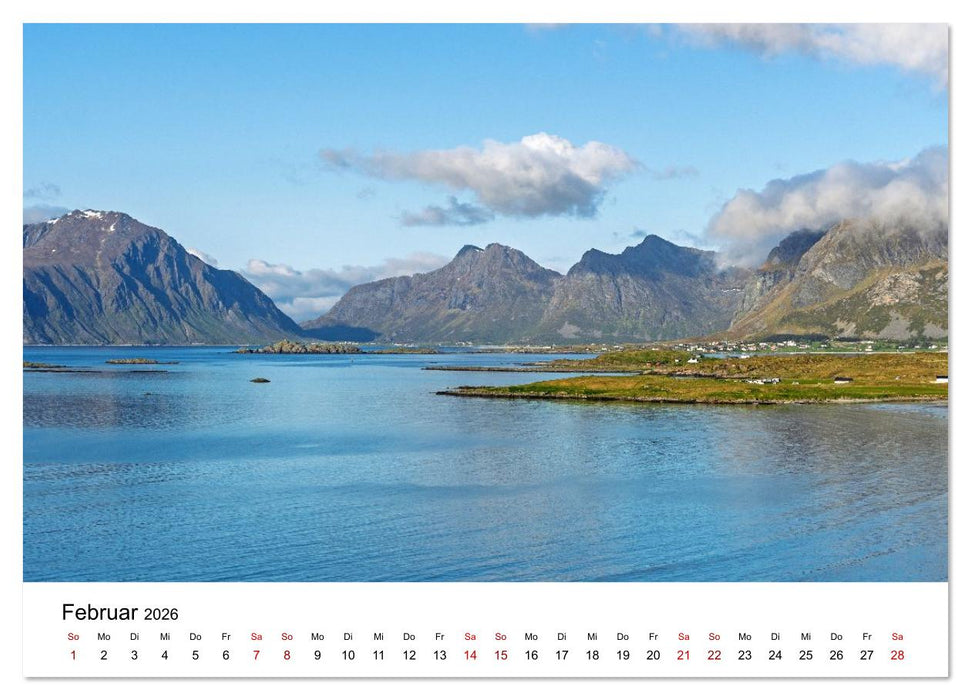 Inseln im Nordmeer - Lofoten-Andøya-Senja (CALVENDO Premium Wandkalender 2026)