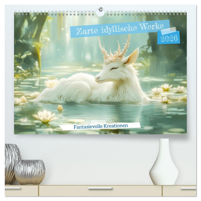 Zarte idyllische Werke - Fantasievolle Kreationen (CALVENDO Premium Wandkalender 2026)