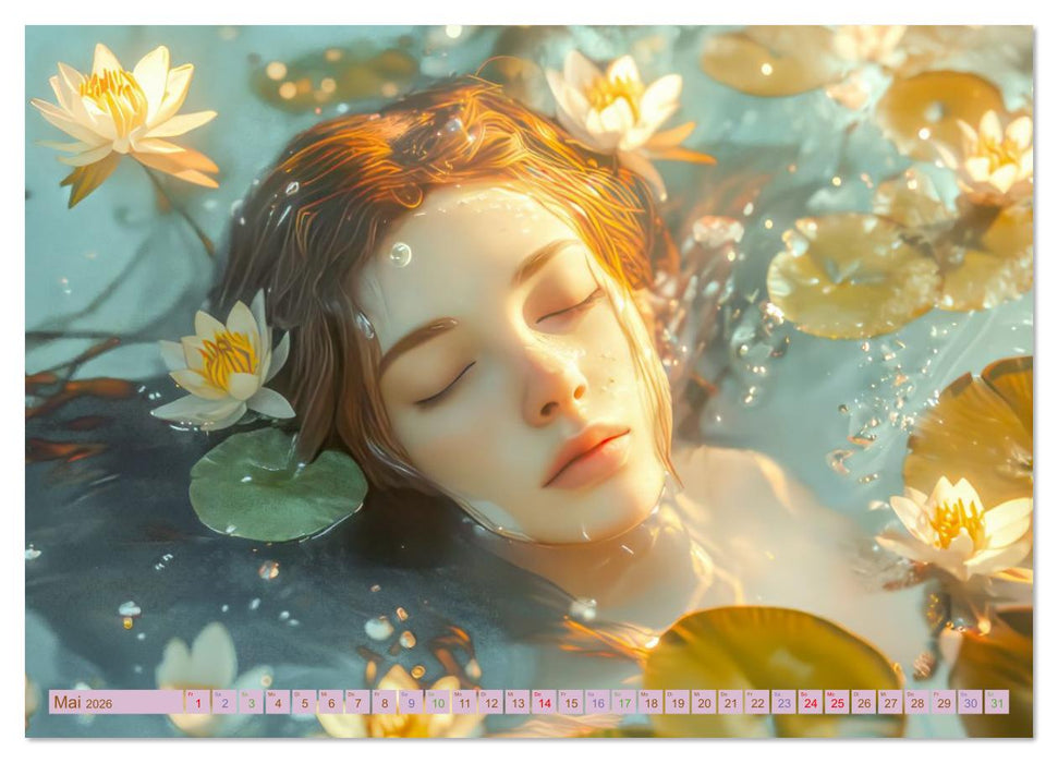 Zarte idyllische Werke - Fantasievolle Kreationen (CALVENDO Premium Wandkalender 2026)