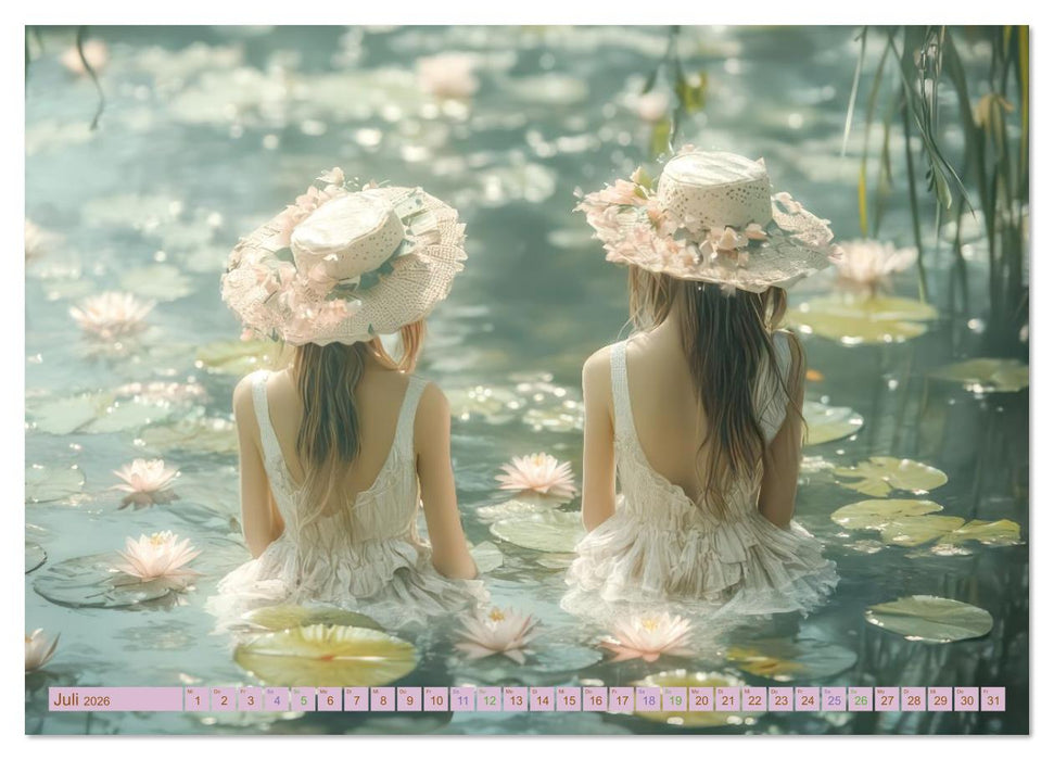 Zarte idyllische Werke - Fantasievolle Kreationen (CALVENDO Premium Wandkalender 2026)