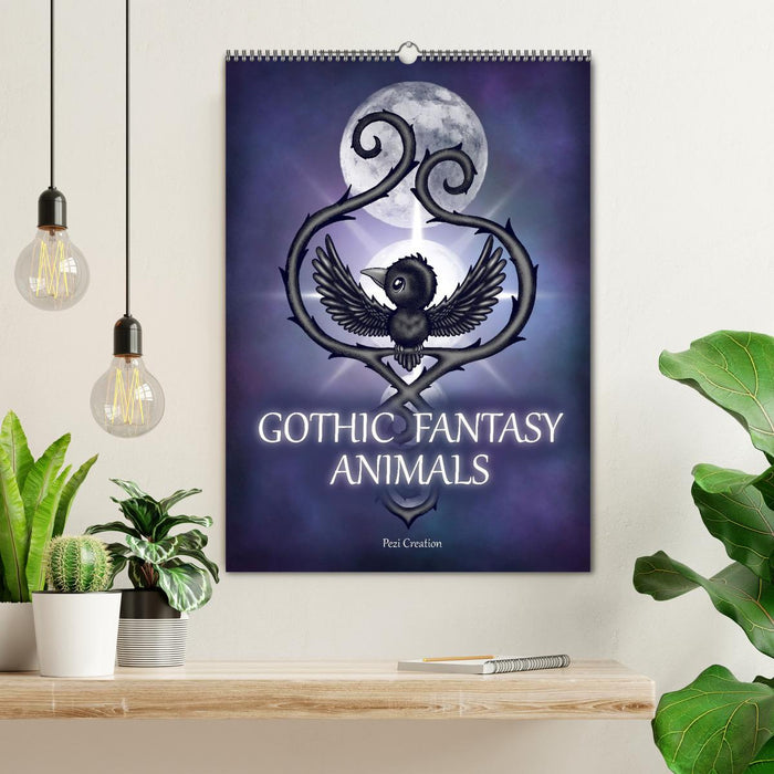 Gothic Fantasy Animals (CALVENDO Monthly Calendar 2026)