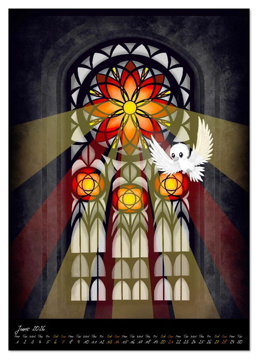 Gothic Fantasy Animals (CALVENDO Monthly Calendar 2026)