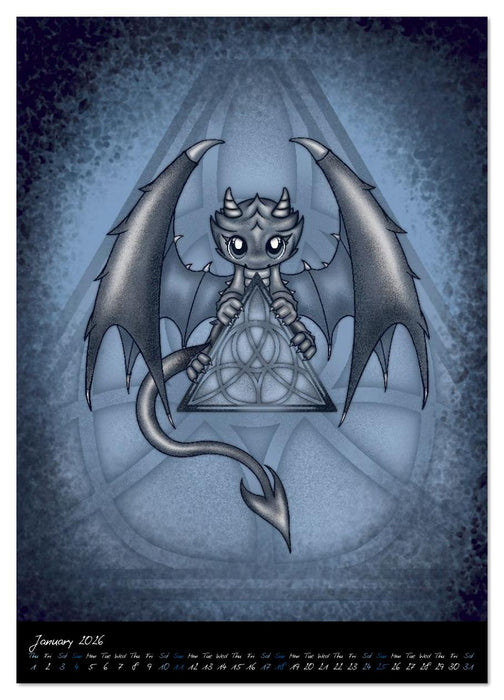 Gothic Fantasy Animals (CALVENDO Premium-Calendar 2026)