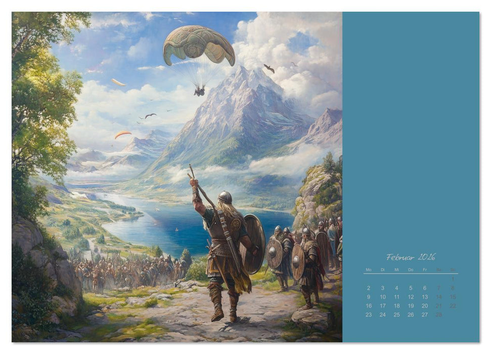 Mit KI durch die Epochen und Lüfte (CALVENDO Wandkalender 2026)