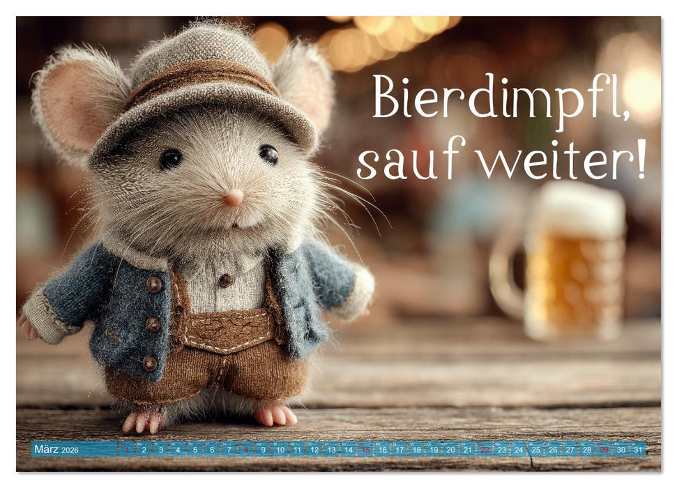 Bayrisch schimpfen - Mundart und Dialekt aus Bayern mit Schimpfwörtern (CALVENDO Premium Wandkalender 2026)