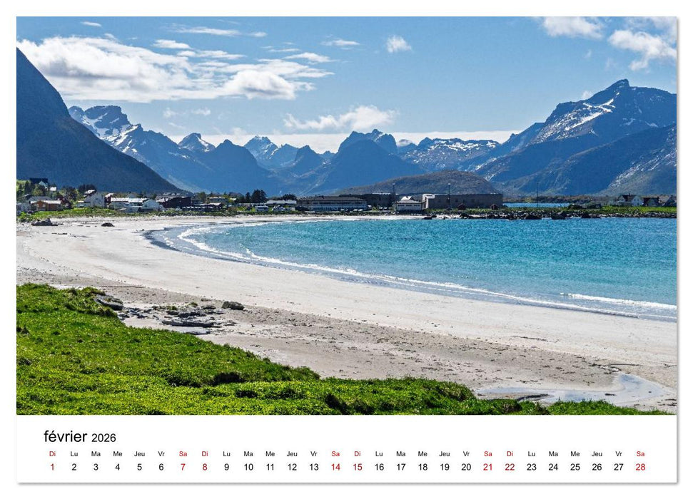 Lofoten - Îles de rêve norvégiennes (CALVENDO Calendrier mensuel 2026)