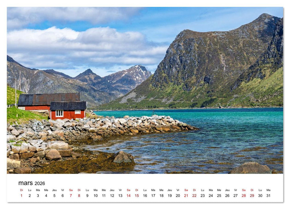 Lofoten - Îles de rêve norvégiennes (CALVENDO Calendrier supérieur 2026)
