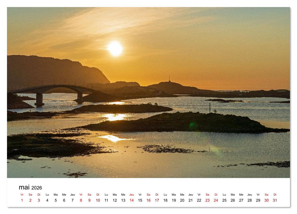 Lofoten - Îles de rêve norvégiennes (CALVENDO Calendrier supérieur 2026)