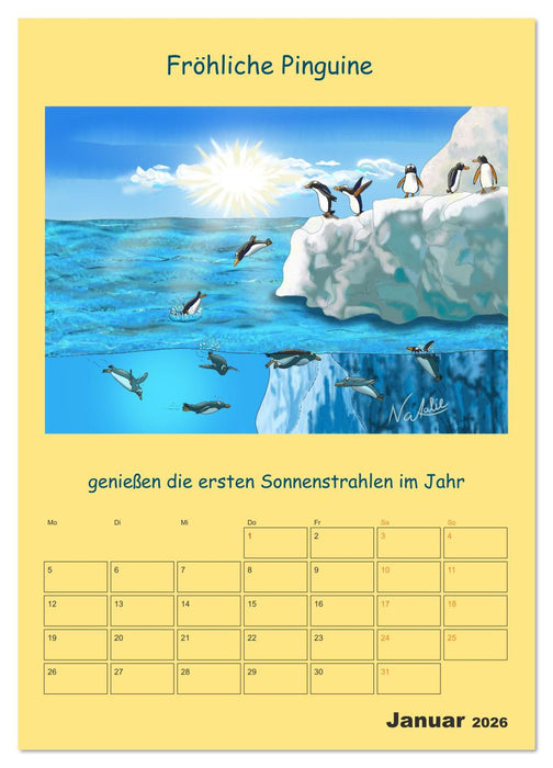 Wasserbewohner (CALVENDO Wandkalender 2026)