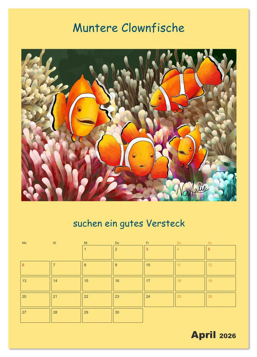 Wasserbewohner (CALVENDO Wandkalender 2026)