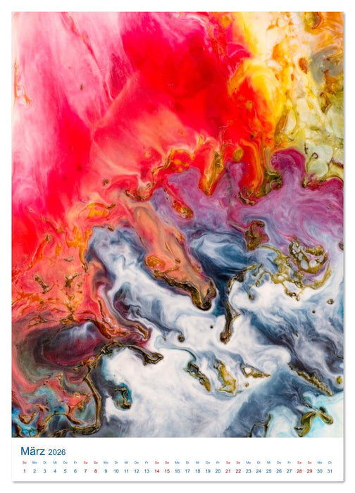 Spiel mit Farben (CALVENDO Wandkalender 2026)