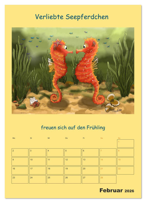 Wasserbewohner (CALVENDO Premium Wandkalender 2026)