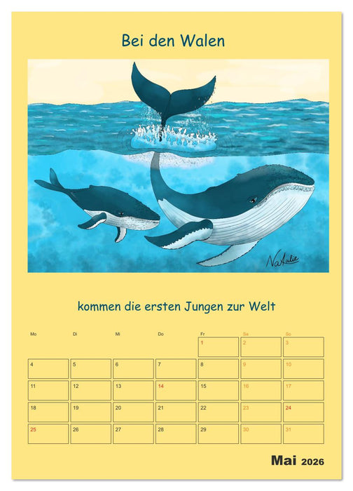 Wasserbewohner (CALVENDO Premium Wandkalender 2026)