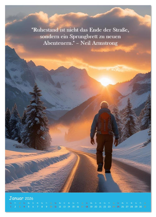 Ruhestand: Wo jeder Tag ein Wochenende ist (CALVENDO Wandkalender 2026)