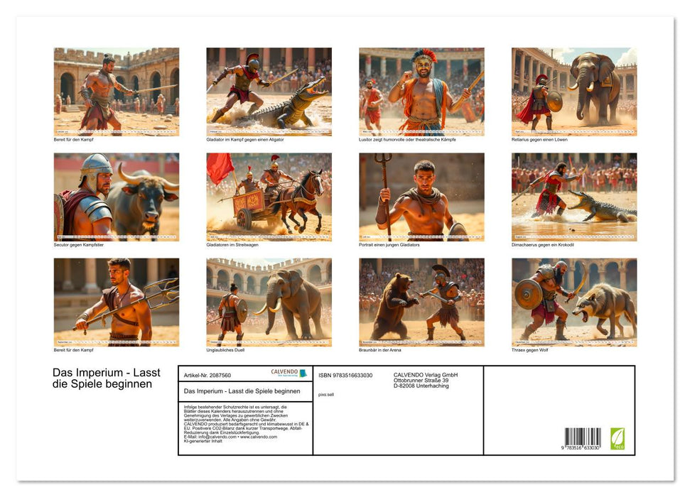 Das Imperium - Lasst die Spiele beginnen (CALVENDO Wandkalender 2026)