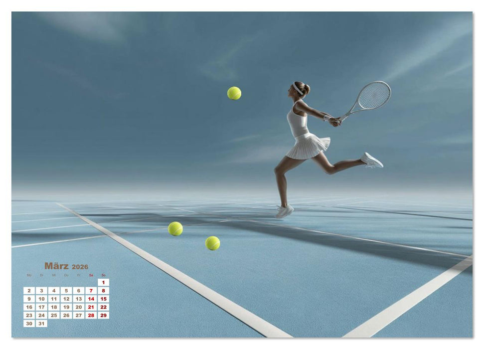 Aufschlag – Punkt – Applaus (CALVENDO Wandkalender 2026)
