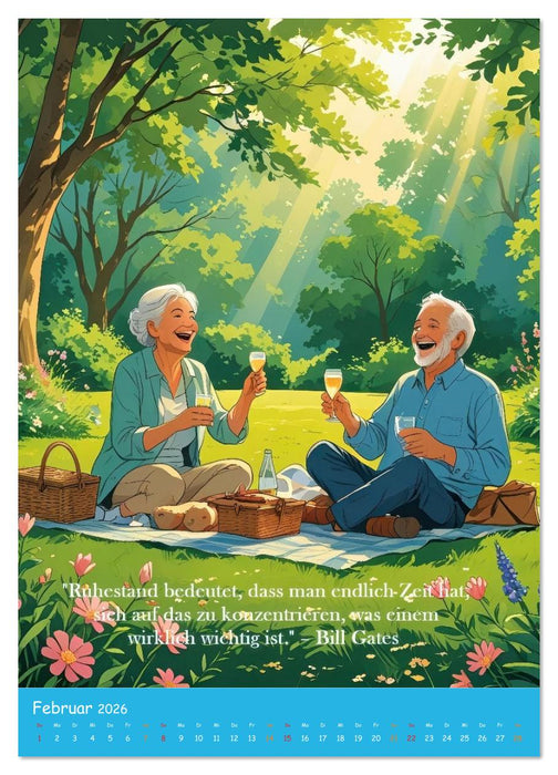 Ruhestand: Wo jeder Tag ein Wochenende ist (CALVENDO Premium Wandkalender 2026)