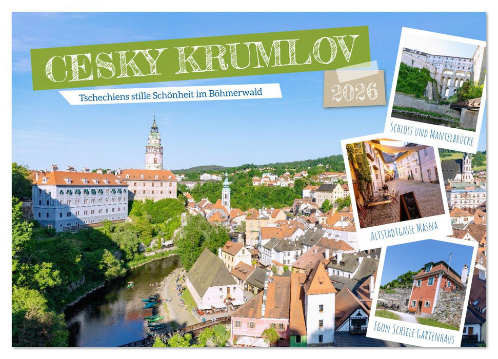 Cesky Krumlov. Tschechiens stille Schönheit im Böhmerwald (CALVENDO Wandkalender 2026)