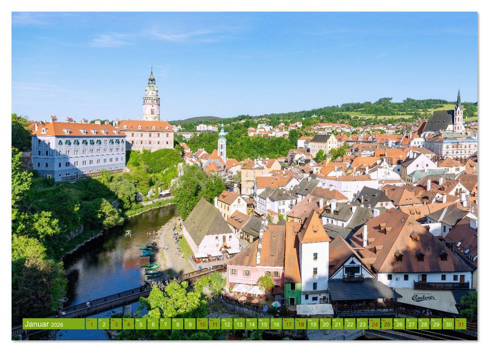 Cesky Krumlov. Tschechiens stille Schönheit im Böhmerwald (CALVENDO Wandkalender 2026)