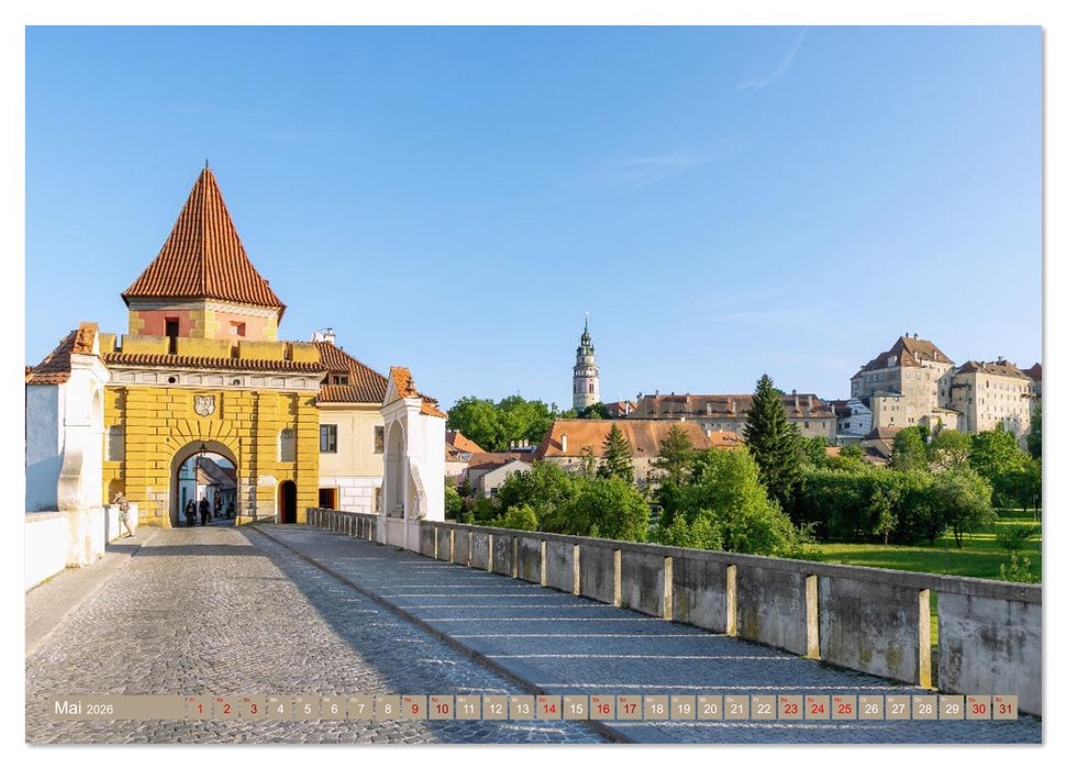 Cesky Krumlov. Tschechiens stille Schönheit im Böhmerwald (CALVENDO Wandkalender 2026)