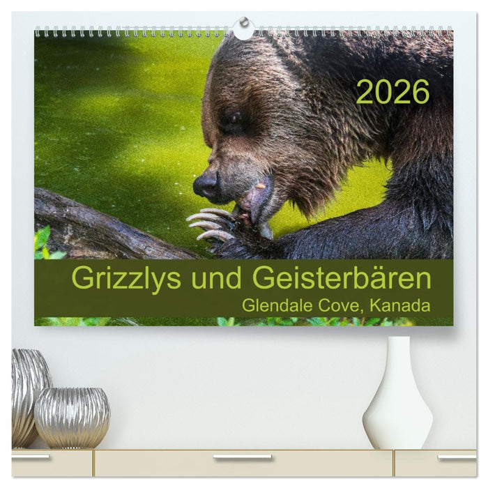 Grizzlys und Geisterbären - Glendale Cove, Kanada (CALVENDO Premium Wandkalender 2026)