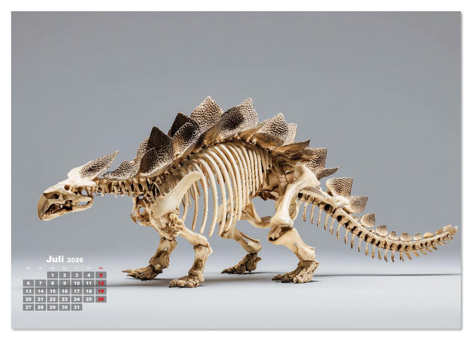 Knochen der Giganten - Dinosaurier im Porträt (CALVENDO Premium Wandkalender 2026)