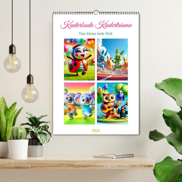 Kunterbunte Kinderträume (CALVENDO Wandkalender 2026)