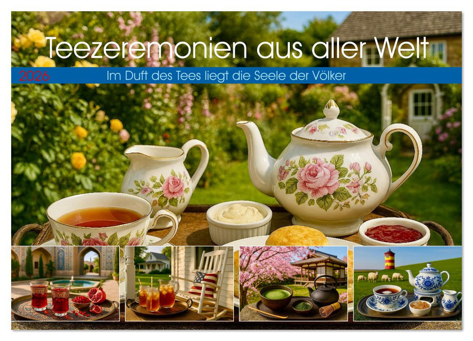 Teezeremonien aus aller Welt (CALVENDO Wandkalender 2026)