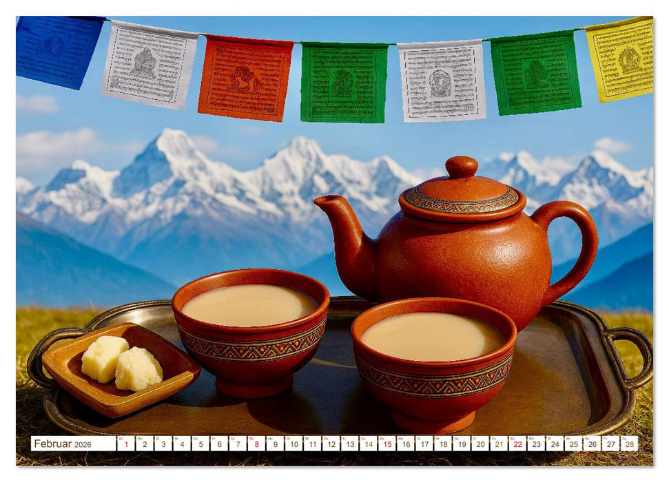 Teezeremonien aus aller Welt (CALVENDO Wandkalender 2026)