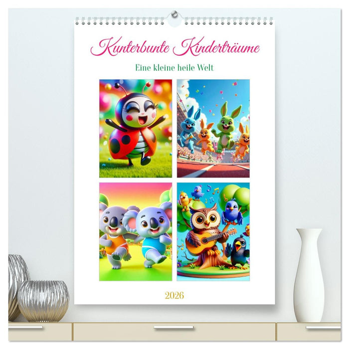 Kunterbunte Kinderträume (CALVENDO Premium Wandkalender 2026)