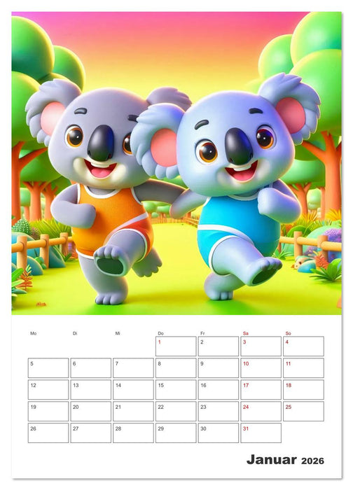 Kunterbunte Kinderträume (CALVENDO Premium Wandkalender 2026)