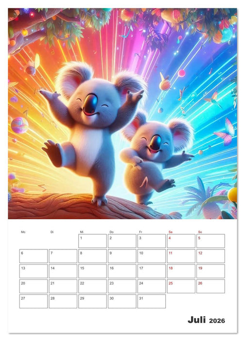 Kunterbunte Kinderträume (CALVENDO Premium Wandkalender 2026)