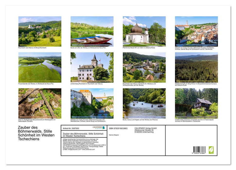 Zauber des Böhmerwalds. Stille Schönheit im Westen Tschechiens (CALVENDO Wandkalender 2026)