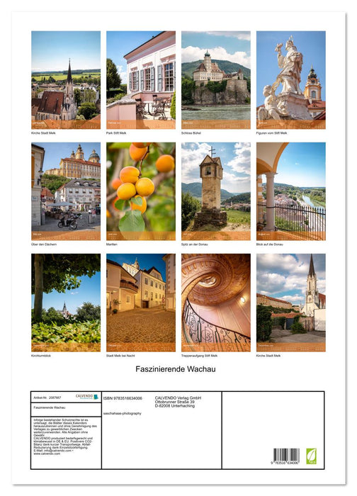 Faszinierende Wachau (CALVENDO Wandkalender 2026)