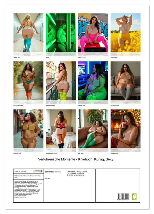 Verführerische Momente - Kniehoch, Kurvig, Sexy (CALVENDO Wandkalender 2026)