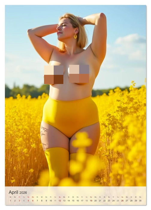 Verführerische Momente - Kniehoch, Kurvig, Sexy (CALVENDO Wandkalender 2026)