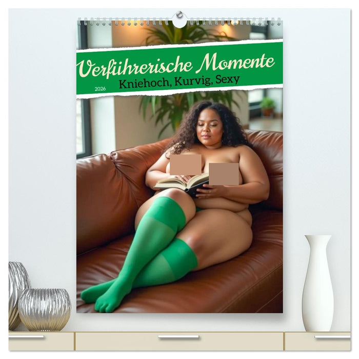 Verführerische Momente - Kniehoch, Kurvig, Sexy (CALVENDO Premium Wandkalender 2026)