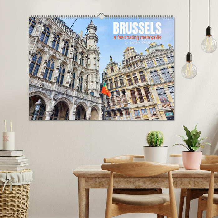 Brussels - a fascinating metropolis (CALVENDO Monthly Calendar 2026)