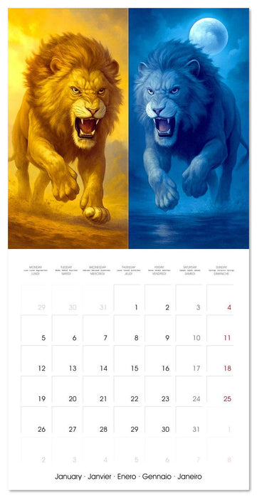 Animal Reflection (CALVENDO Monthly Calendar 2026)