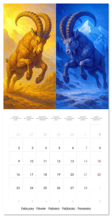 Animal Reflection (CALVENDO Monthly Calendar 2026)