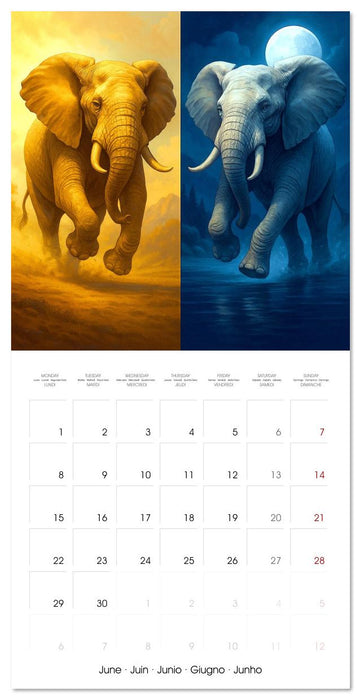 Animal Reflection (CALVENDO Monthly Calendar 2026)