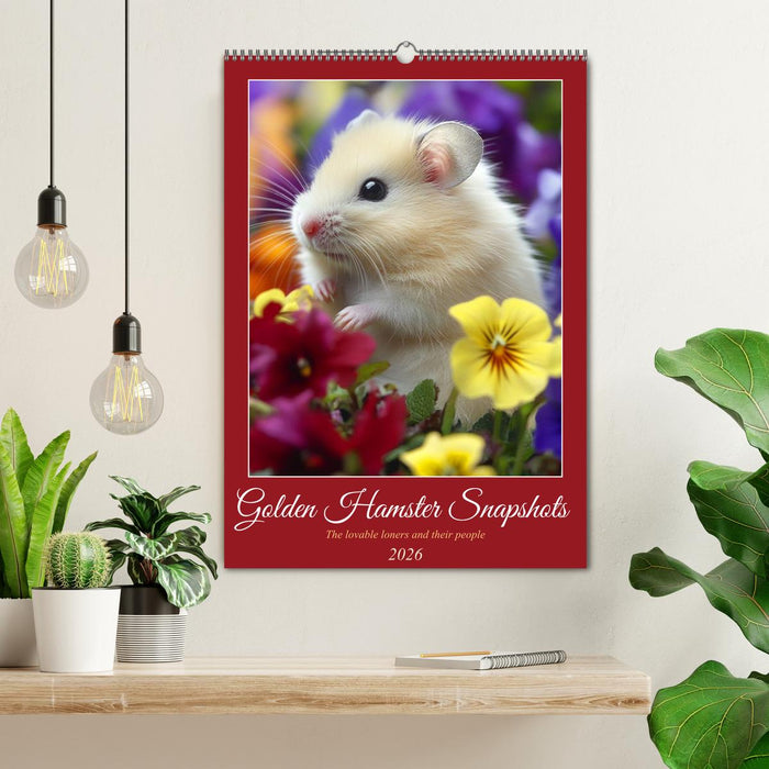 Golden Hamster Snapshots (CALVENDO Monthly Calendar 2026)