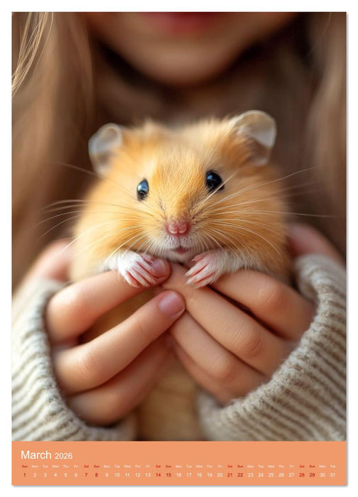 Golden Hamster Snapshots (CALVENDO Monthly Calendar 2026)
