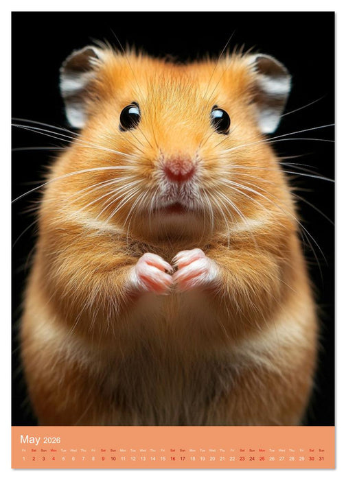 Golden Hamster Snapshots (CALVENDO Monthly Calendar 2026)