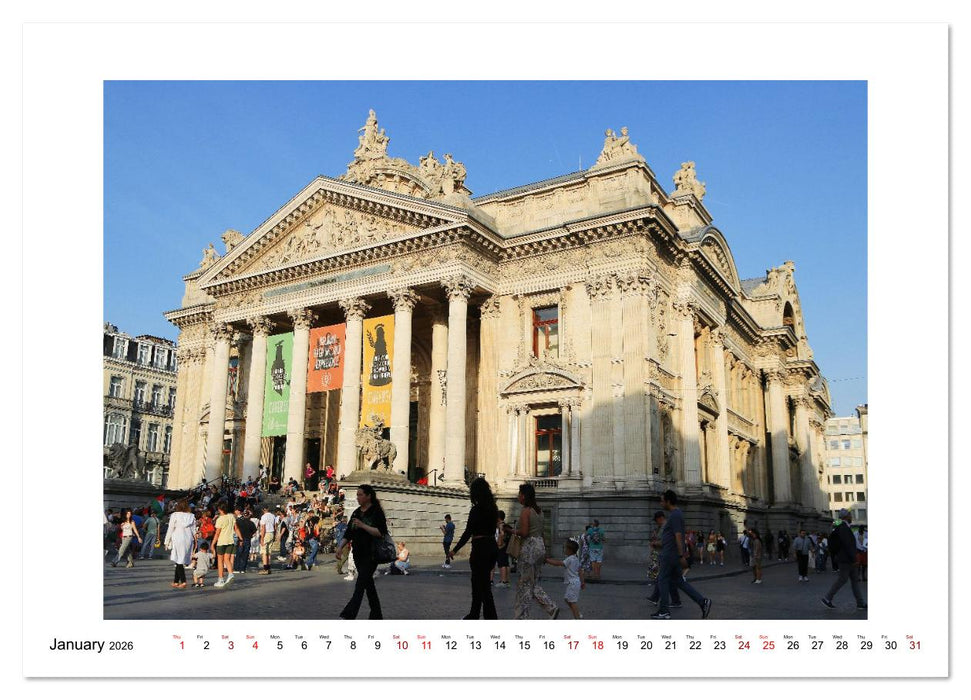 Brussels - a fascinating metropolis (CALVENDO Premium-Calendar 2026)