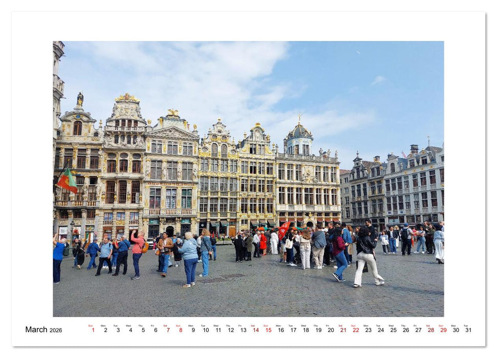 Brussels - a fascinating metropolis (CALVENDO Premium-Calendar 2026)