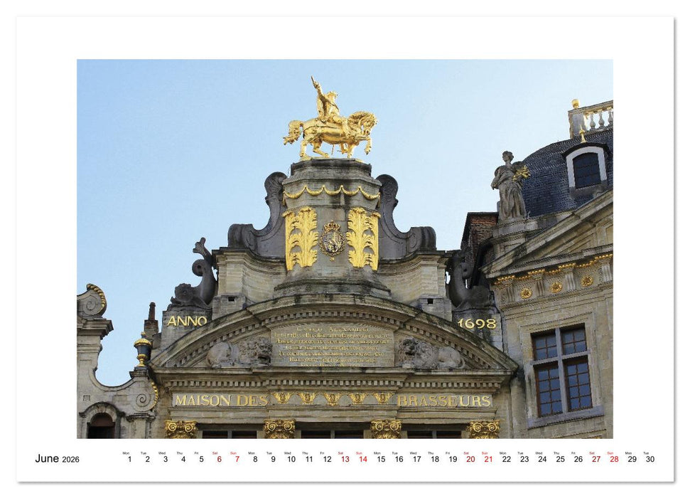 Brussels - a fascinating metropolis (CALVENDO Premium-Calendar 2026)