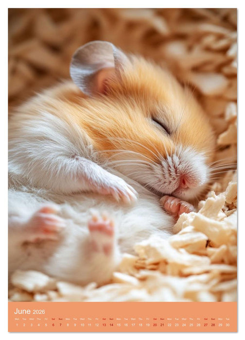 Golden Hamster Snapshots (CALVENDO Premium-Calendar 2026)